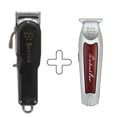 Комбо-набор "Wahl Senior Combo 5 star" (Senior Cordless + Detailer Wide Cordless) 08504-08171