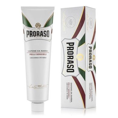 Крем Для гоління Proraso White (New Version) Shaving Cream Tube Sensitive Green Tea 150 мл 2512