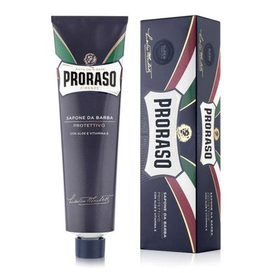 Крем Для Бритья Proraso Blue (New Version) Shaving Cream Tube Protective Aloe 150 мл 2514