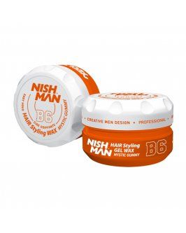 Воск-гель для стилизации волос Nishman Gel Aqua Wax M.Gummy B6 150 мл 4198