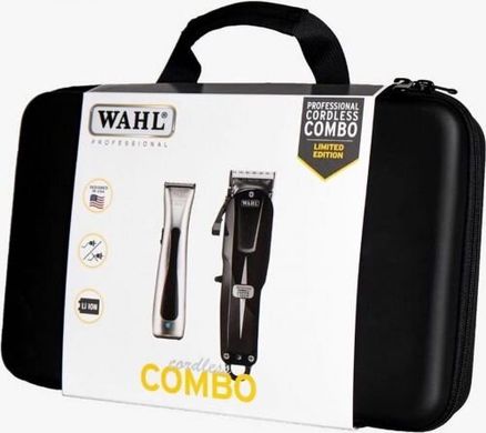 Набір машинок Wahl Cordless Combo: Super Taper Cordless Black + Beret ProLith в кейсі 08592-016H 08592-016