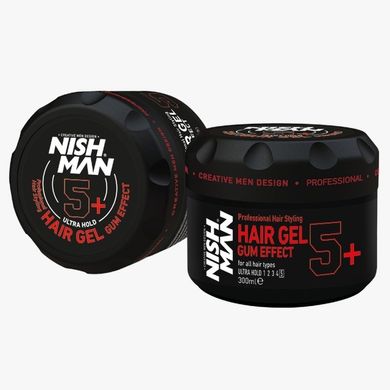 Гель для волос экстремальной фиксации Nishman Ultra Hold Hair Gel Gummy 5+ 300 мл 4220