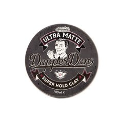 Глина для стилізації волосся ультраматовая Dapper Dan Ultra Matte Super Hold Clay 100 мл 3269