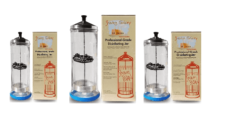 Скляний контейнер для стерилізації The Shave Factory Disinfecting Jar 600 мл 5827