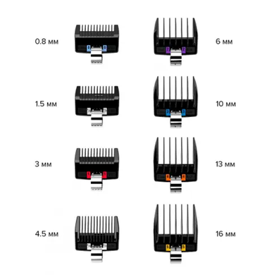 Набір насадок JRL Professional Uni-Guards 8шт (JRL-G3) JRL-G3