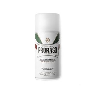 Пена для бритья Proraso White (New Version) Shaving foam зеленый чай для чувствительной кожи 50 мл 662