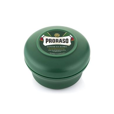 Мило Для гоління Proraso Green (New Version Super Formula) Eucalyptus and Menthol Shaving Soap Jar 150 мл 2508