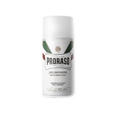 Пена для бритья Proraso White (New Version) Shaving foam зеленый чай для чувствительной кожи 300 мл 2519