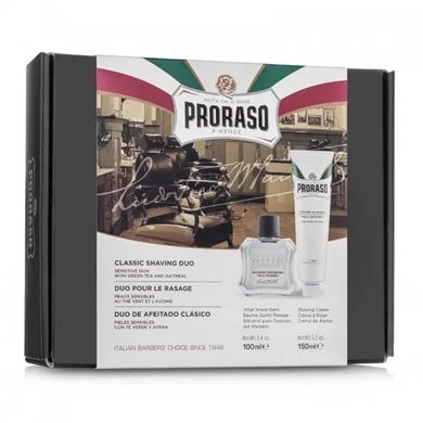 Набор для бритья Proraso Duo Pack Tube + Balm Sensitive 5030