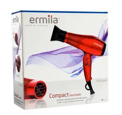 Фен перукарський Ermila Compact tourmalin Red,, 2000 Ватів 4325-0041