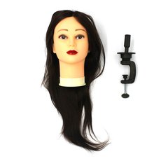 Голова-манекен SPL штучне волосся “шатен” 50-55 см + штатив 518/C-4
