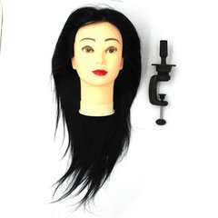 Голова-манекен SPL штучне волосся “брюнет” 50-55 см + штатив 518/C-1