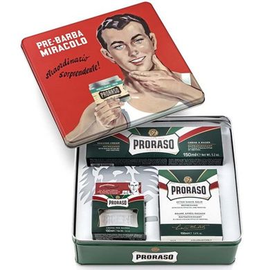 Набор Для Бритья Proraso Green Proraso Vintage Selection Gino Gift Set 1886