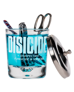 Манікюрна склянка для дезінфекції інструментів Disicide Small Glass Jar, 160 ml D720019