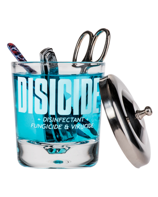 Манікюрна склянка для дезінфекції інструментів Disicide Small Glass Jar, 160 ml D720019