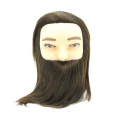 Манекен навчальний з натуральним волоссям та бородою “Каштан” 520/A-1 520/А-1
