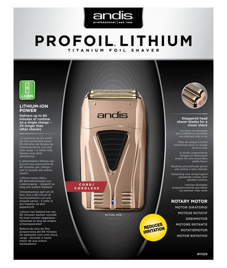 Професійний шейвер Andis Pro Foil Lithium Plus Copper Shaver AND17225