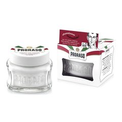 Крем до гоління Proraso White (New Version) Pre-shaving cream зелений чай для чутливої шкіри 100 мл 2516