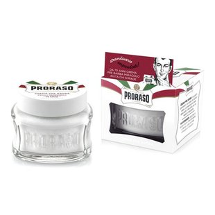 Крем до бритья Proraso White (New Version) Pre-shaving cream зеленый чай для чувствительной кожи 100 мл 2516