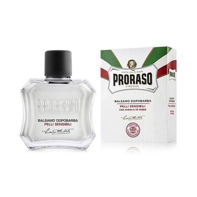 Бальзам После Бритья Proraso White (New Version) After Shave Lotion Sensitive Skin Green Tea 100 мл 2523